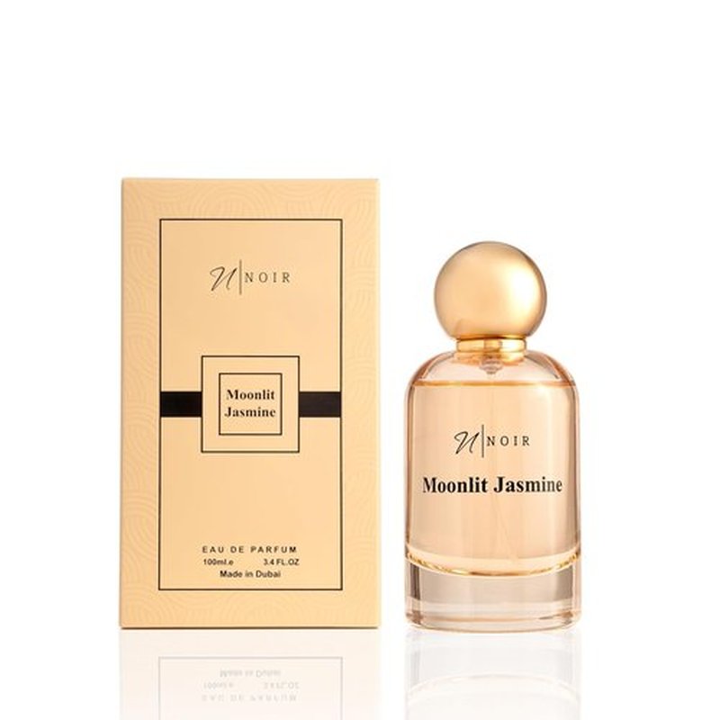 NOIR Moonlit Jasmine Eau de Parfum for Women - Warm Floral Scent with Jasmine, Peach & Amber | Long-Lasting Luxury 100ml / 3.4 Fl Oz
