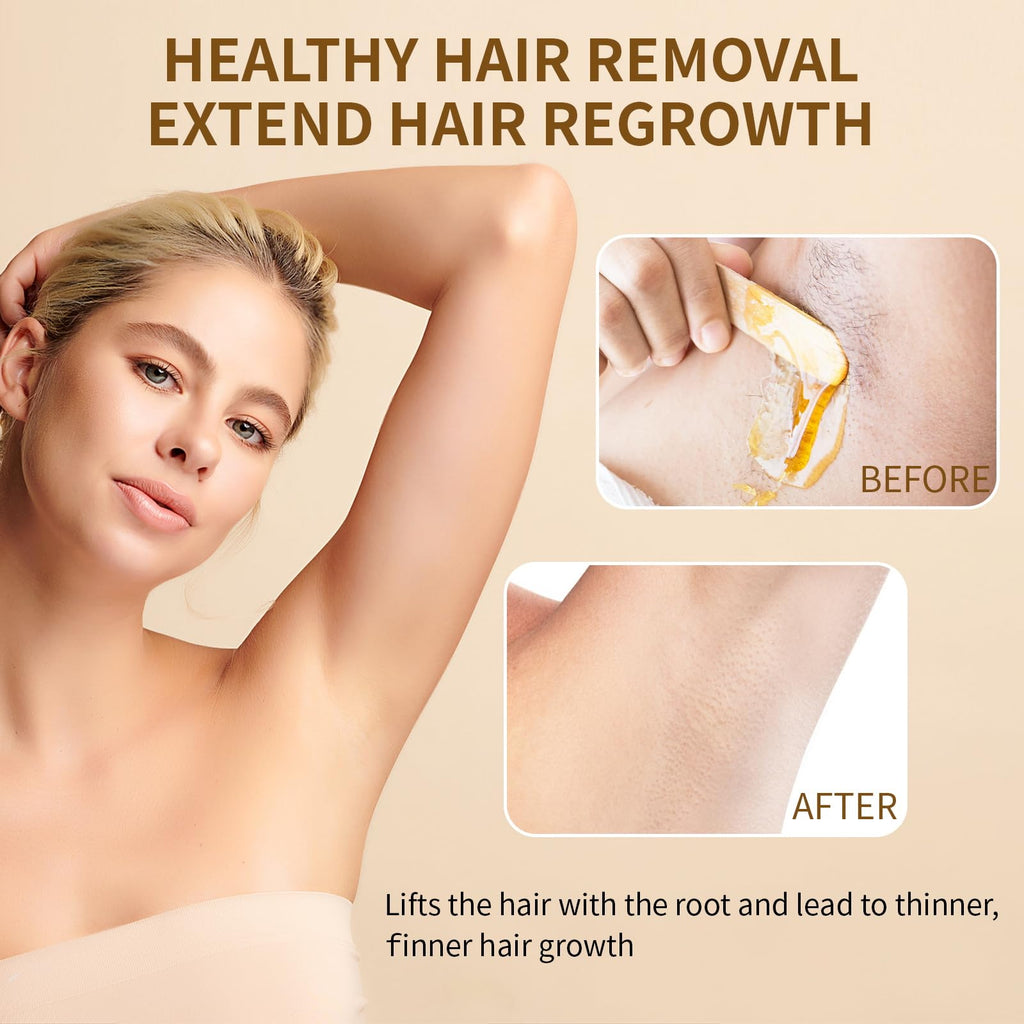 300g Natural Sugaring Wax: for Home Hair Removal - Sugaring Paste for Body Legs Arms Bikini