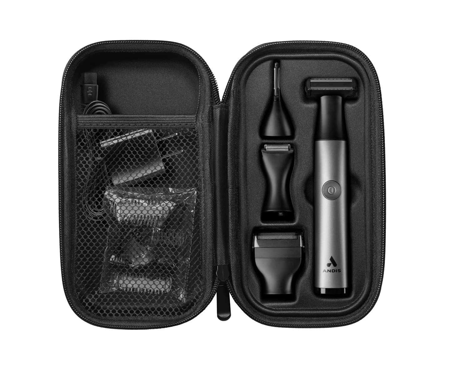 Andis 42315 inEDGE Lithium-Ion Cordless All-in-One One Blade Dual Sided Wet/Dry Trimmer for Body, Face, Ear and Nose Hair, Black
