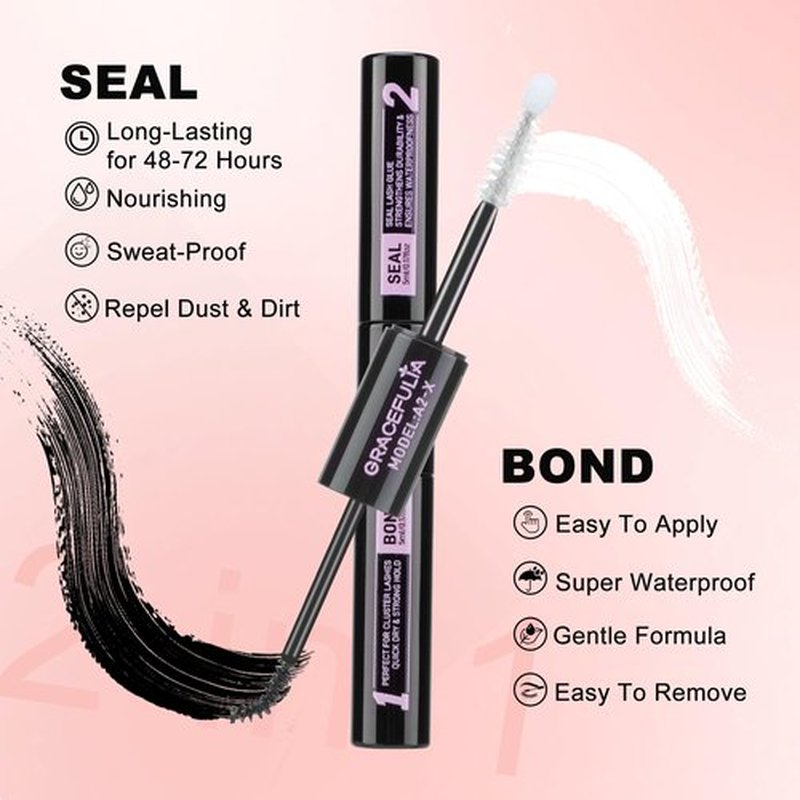 GRACEFULIA Manga Lash Clusters KIT 120PCS Anime and Doll Eye Eyelash Clusters, Spiky Natural Styles, DIY Extensions, Lightweight, Reusable 8 10 12 14 16 18mm