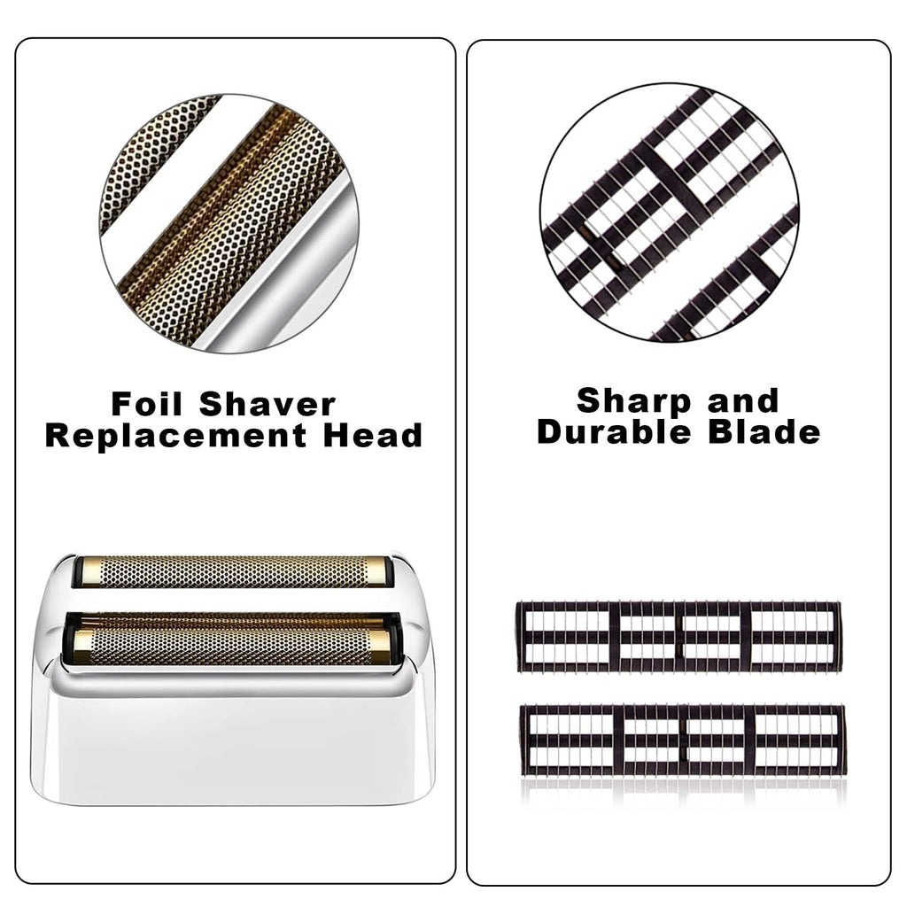 Shaver Replacment Foil and Cutter Heard for Babyliss Pro MetalFX Double Foil Shavers