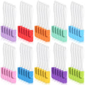 50 Pcs Mini Silicone Spatulas Bulk, 7 Inch Small Rubber Spatulas Heat Resistant Flexible Scrapers Multicolor Kitchen Cooking Utensils for Baking, Mixing & Scraping Nonstick Design, 10 Colors