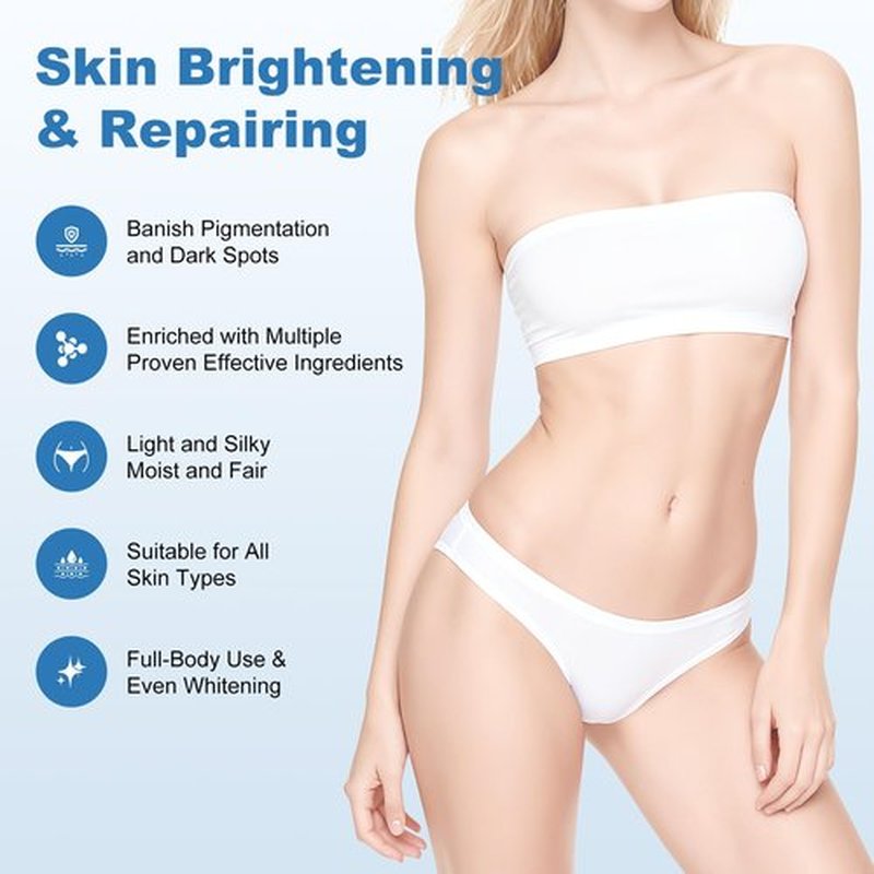 Skin Cream for Intimate Area, Dark Spot Remover for Body, Vitamin C Skin Lightening Cream for Underarms, Knees, Elbows, Inner Thighs, Bikini Line (1.7FL.OZ.)