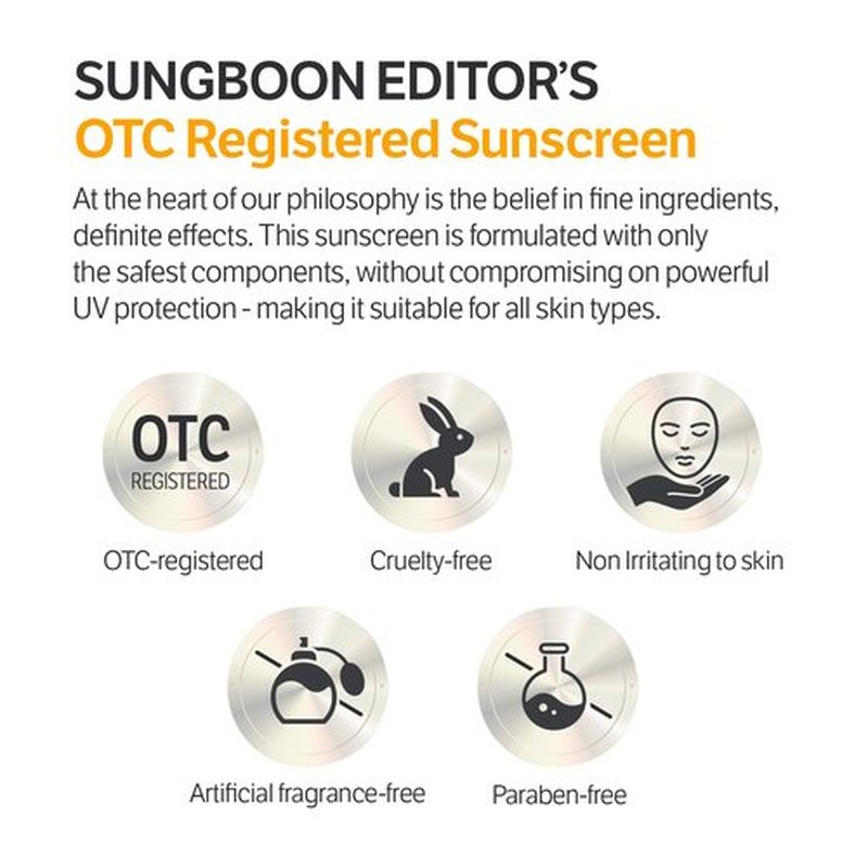 SUNGBOON EDITOR Daily Invisible Blurring Sunscreen with Broad Spectrum SPF 40 Invisible Sunscreen for Face, Makeup Primer spf, 50ml, 1.69 fl.oz, Oil Free, Weightless