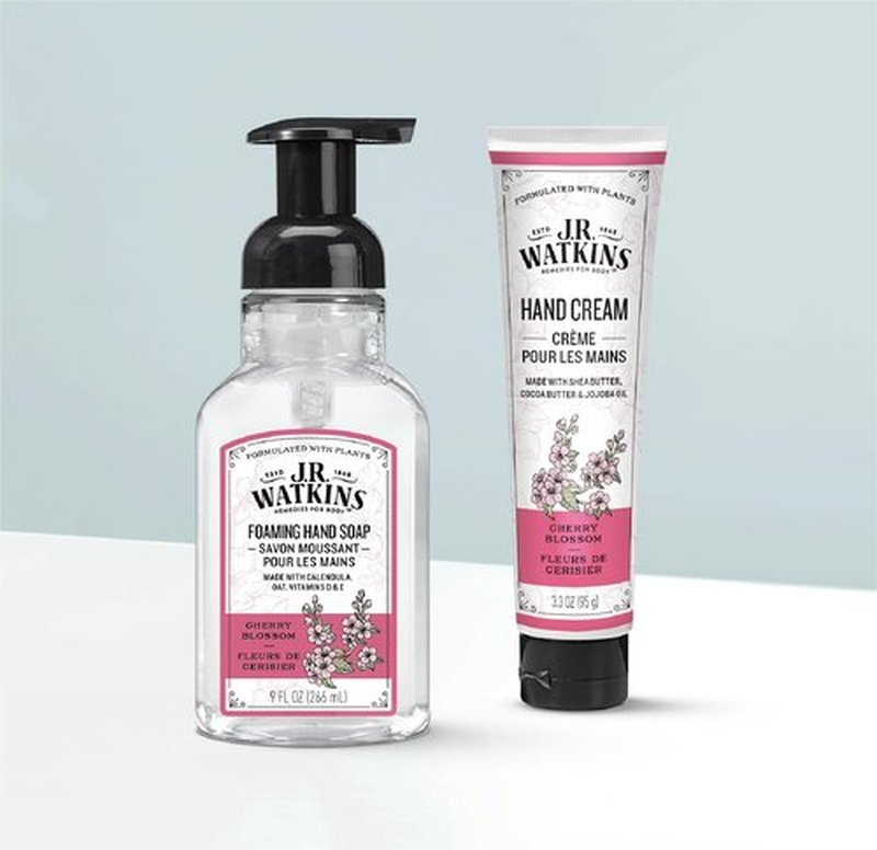 J.R. Watkins Foaming Hand Soap with Pump Dispenser, Moisturizing Foam Hand Wash & Foaming Hand Soap Pump with Dispenser, Moisturizing All Natural Foam, Alcohol-Free, Cruelty-Free