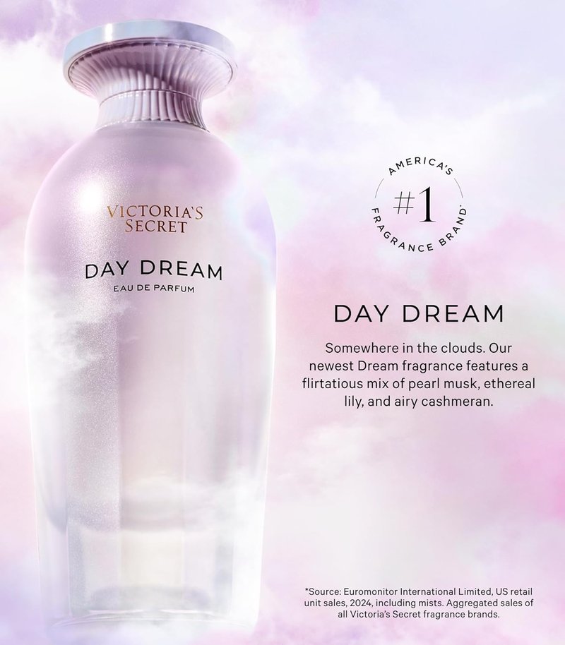 Victoria's Secret Day Dream Eau de Parfum - 1.7 oz | Captivating Floral Fragrance for Everyday Wear