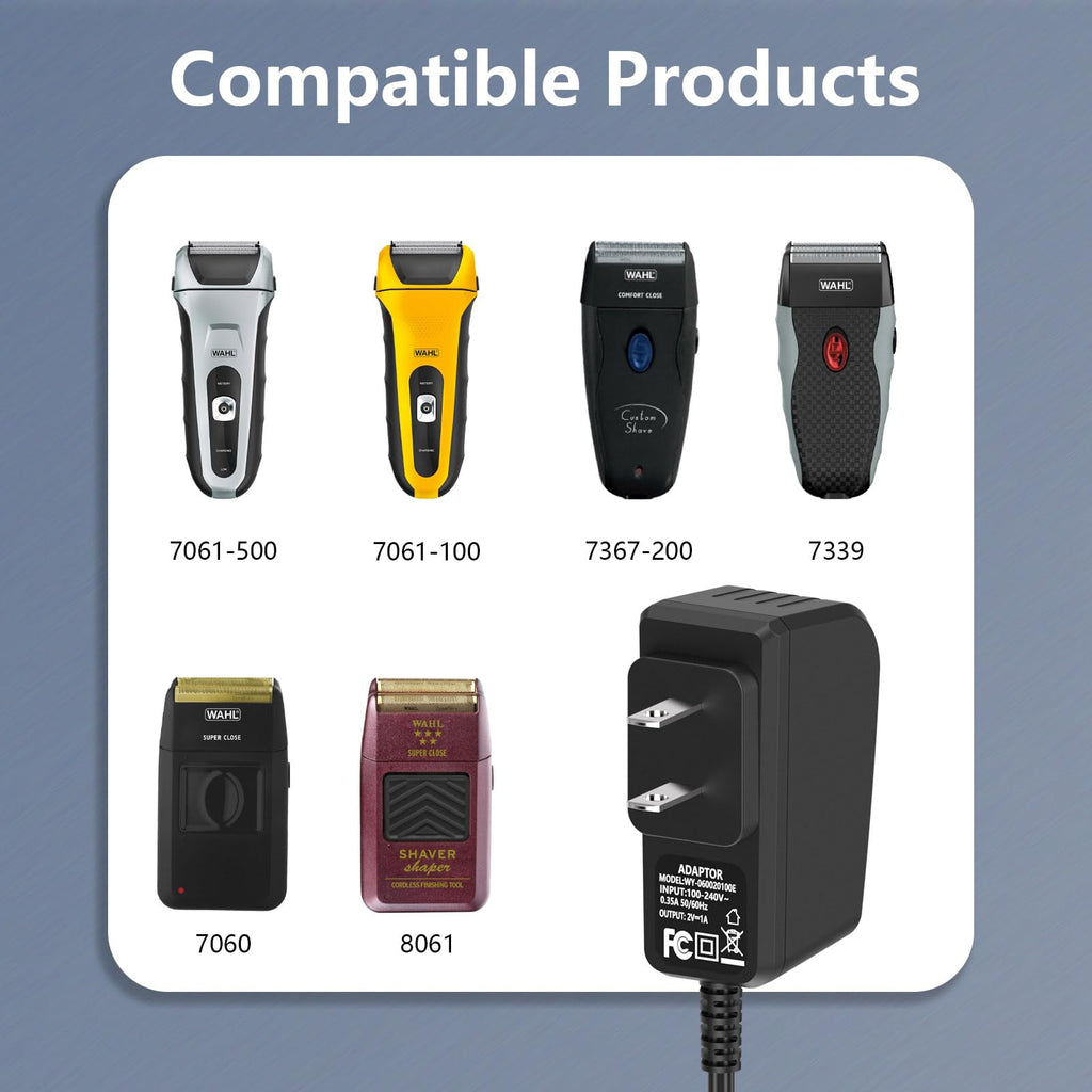 Hafiuege 2V Charger for Wahl Shaver Shaper Trimmer, 5-Star Series Clippers