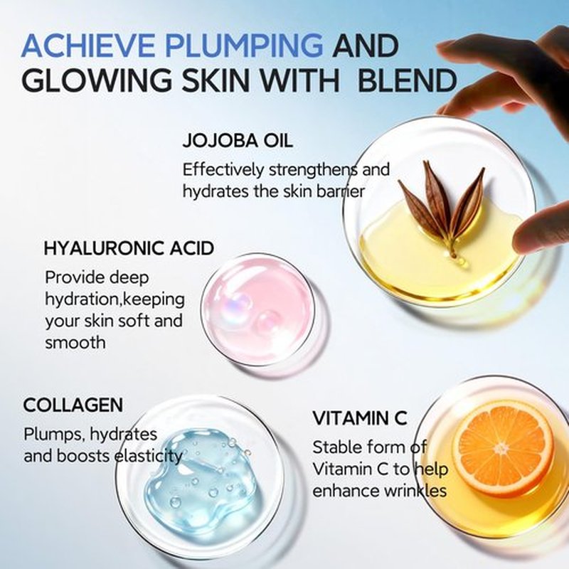 HKH Copper Peptides Serum for Face: 38 Capsules Anti-aging Facial Serum with GHK-Cu Peptide & Hyaluronic Acid for Fine Lines Wrinkles & Dryness - Daily Use for 30+ Women - Travel-Friendly