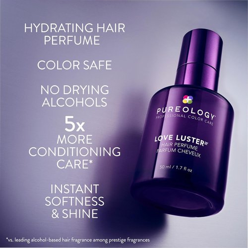 Pureology Love Luster Hydrating Hair Perfume - Color Safe Hair & Body Mist with Vanilla & Peony Fragrance
