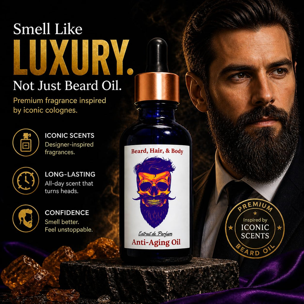 Frank SCENTS 2oz Avintus | Scented Beard Oils For All Men, Growth and Conditioner | Dry Flaky Dandruff skin | Oily Skin | 11 Natural Anti-Aging Oils