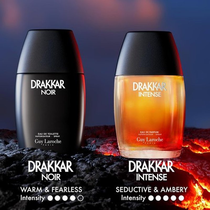Guy Laroche Drakkar Intense Men's Eau de Parfum - Seductive Ambery Fougere Fragrance with Vanilla & Bergamot