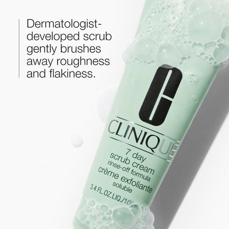 Clinique Gentle Face Exfoliator - Lightweight Scrub Cream for All Skin Types | Exfoliating & Refining