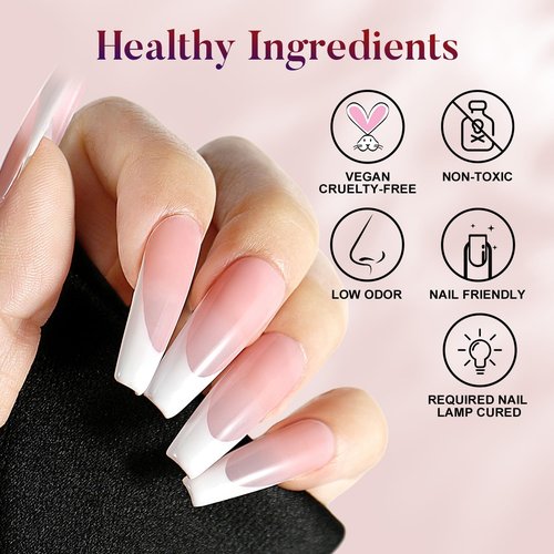 AIMEILI No Wipe Top Coat & Matte Gel Set - Hema Free, Vegan, Long-Lasting Shine Finish