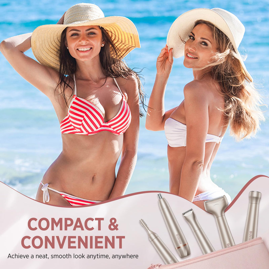 Orchrose Bikini Trimmer Head for Women: OC-A12 Replacement Attachment for Painless Grooming on Bikini Underarms Legs - Safe & Effective Shaving for Home & Travel Use - 1 Pack