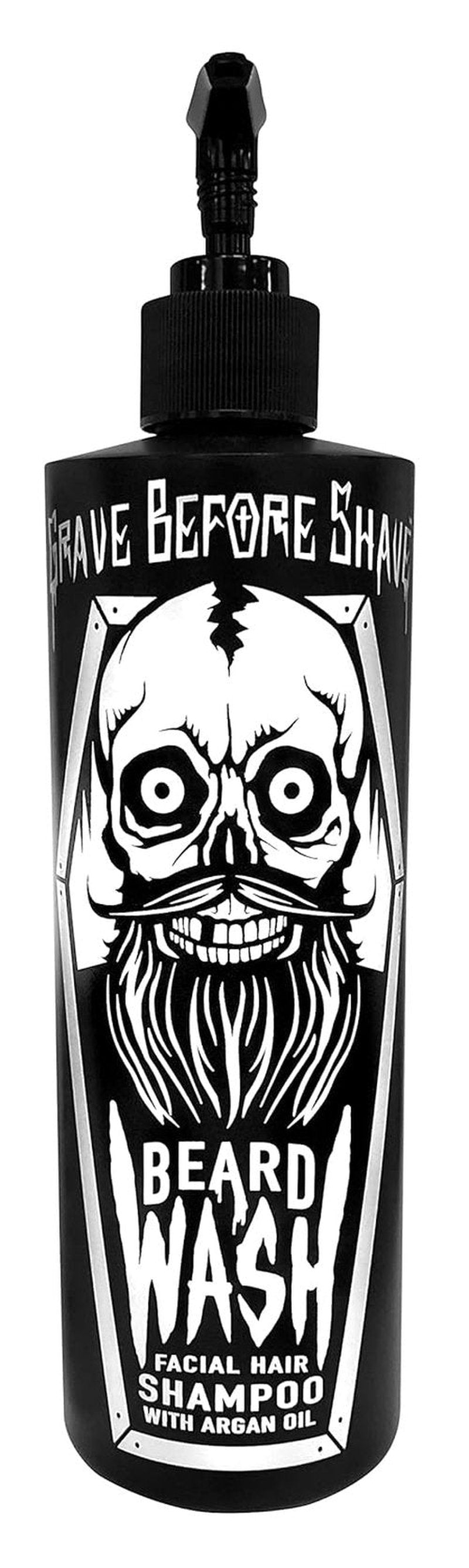 Grave Before Shave Beard Wash - 16 Oz Pump Top | Gentle Cleansing for Healthy Beards