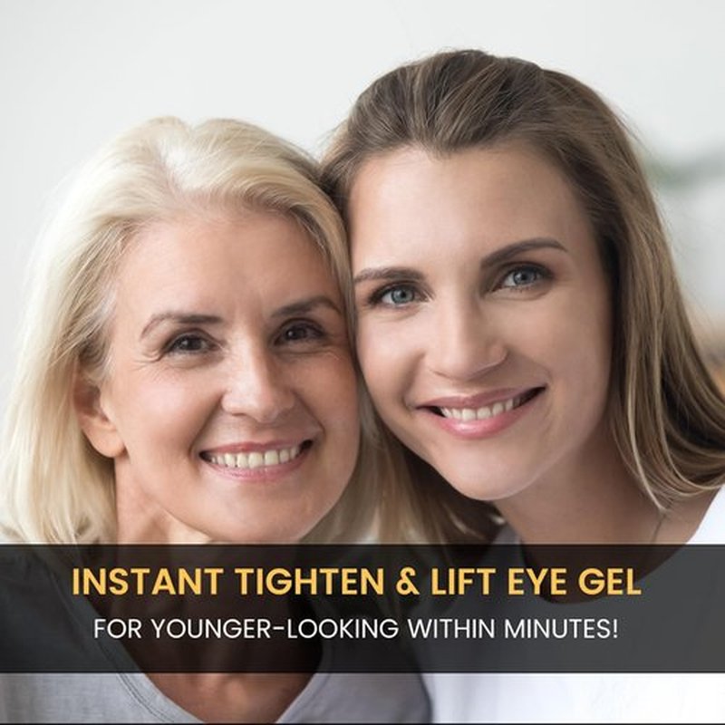 Foffreo Temporary Instant Under Eye Tightener: Reduces Under-Eye Bags, Dark Circles, Puffiness, Wrinkles Advanced Firming Polysaccharide Formula 30 ml