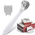 Callus Shaver Set, 50 Blades 1 Stainless Steel Shaver 1 Foot File, 52 Pcs