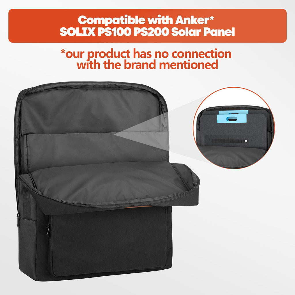 HODRANT Solar Panel Carry Case Compatible with Anker SOLIX PS30 PS100 PS200