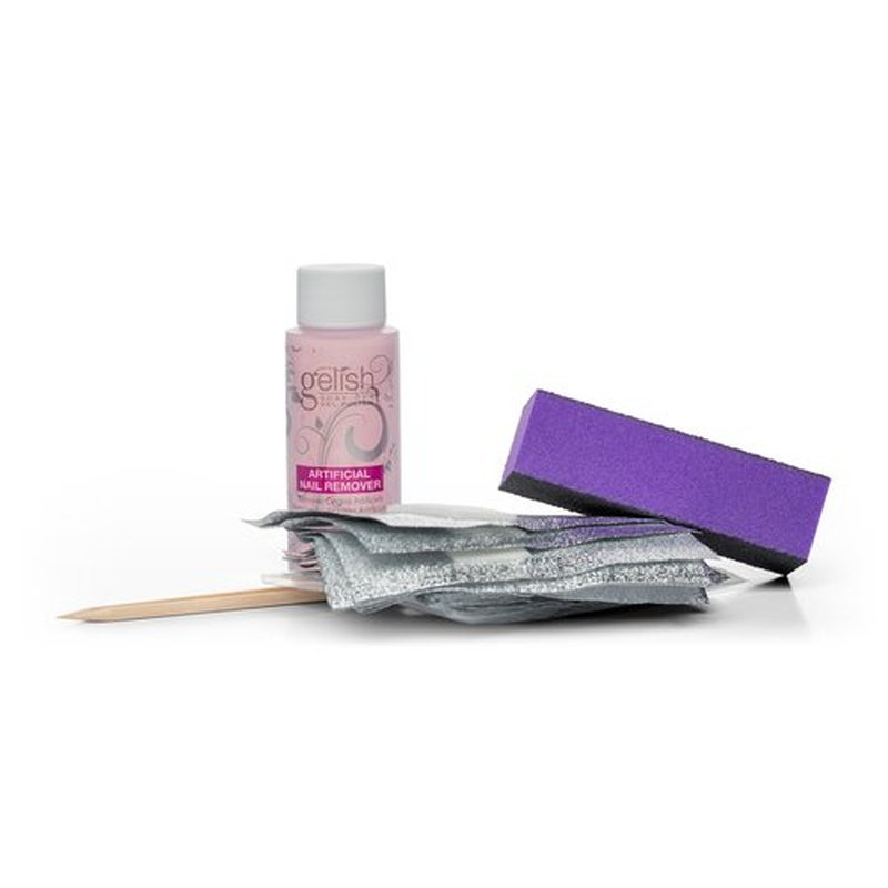 Gelish Removal Kit - Complete Gel Nail Polish Removal Set, Manicure Kit for Effortless Gel Polish Removal, Quick & Easy Nail Polish Removal, Healthy Nails, 15-Minute Soak Off Solution.