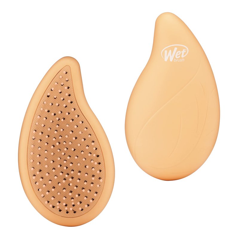 Wet Brush Go Green Palm Detangling Hair Brush Infused with Coconut Oil - Pain-Free Ultra-Soft Detangler Bristles Glide Through Tangles with Ease - Protects Against Split Ends For Wet & Dry Hair