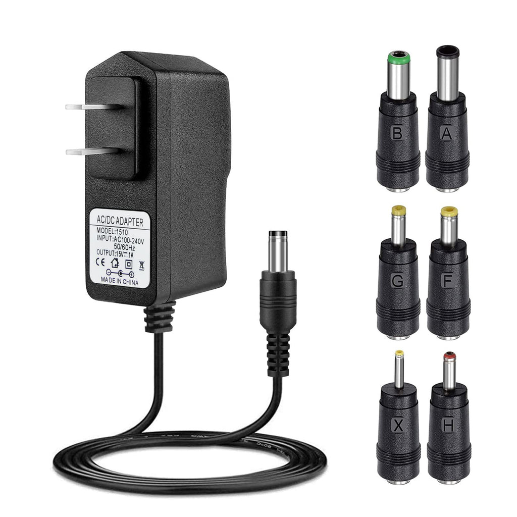 DC 15V 1A Adapter Charger Charging Cable Cord for Peak 450A 500A 600A 800A 1000A Auto Battery Booster Jump Starter, Compatible Beatit,Tacklife,Gooloo & More Portable Car Jump Starter