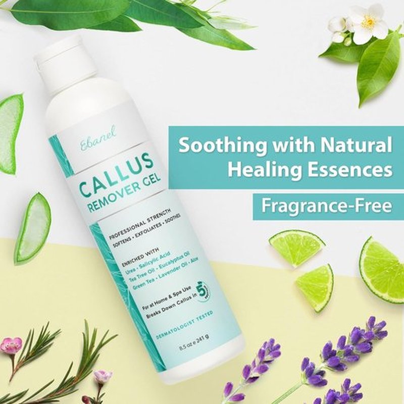 Ebanel Professional Callus Remover Gel - 20% Urea & Salicylic Acid for Smooth Feet | Exfoliates Dead Skin