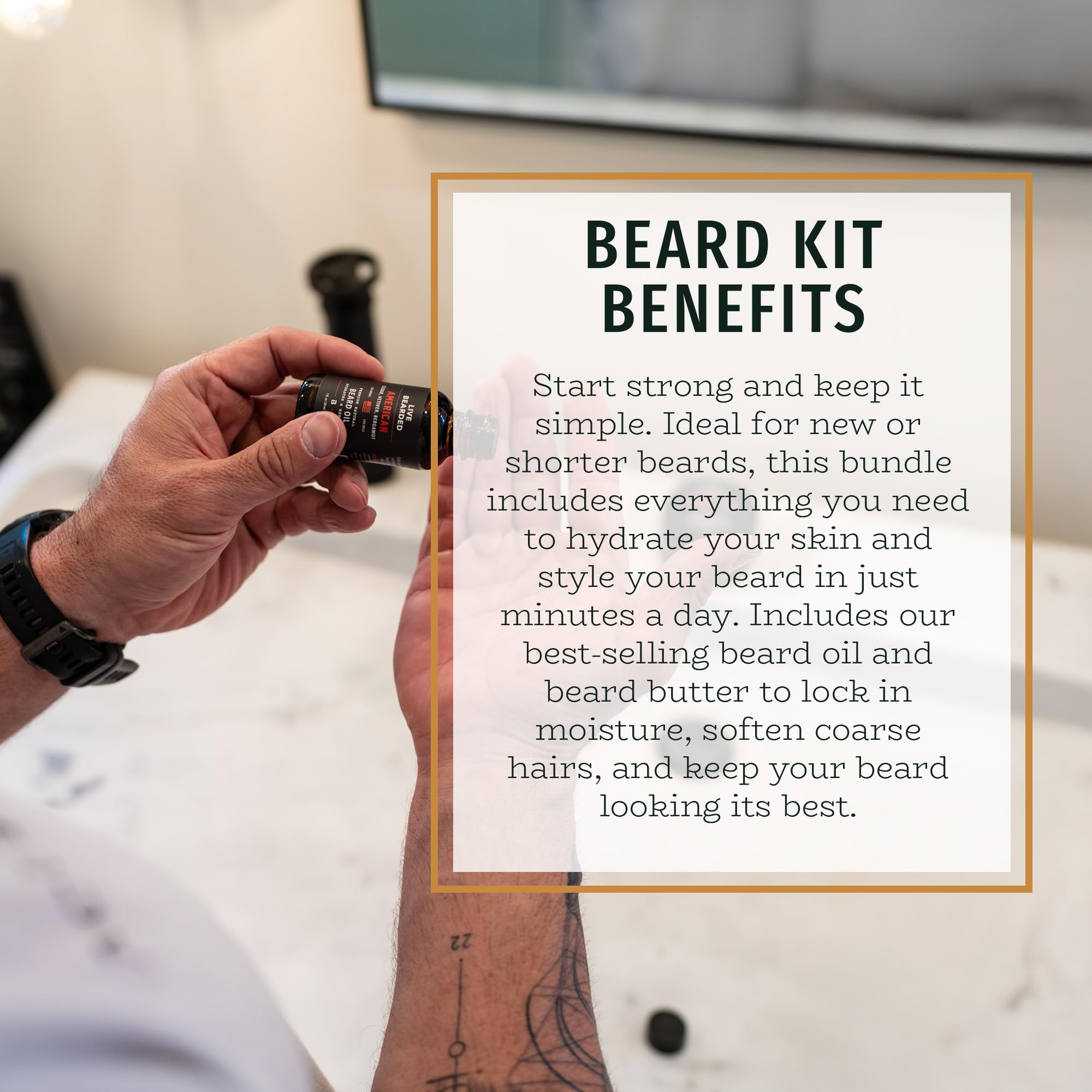 Live Bearded® Beard Oil & Butter Grooming Kit, Tombstone