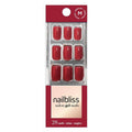 Dashing Diva Nailbliss Gel Manicure Set - Hot Pepper | Salon Quality, Easy Application, Chip Resistant - 28 Medium Length Square Glue-On Nails