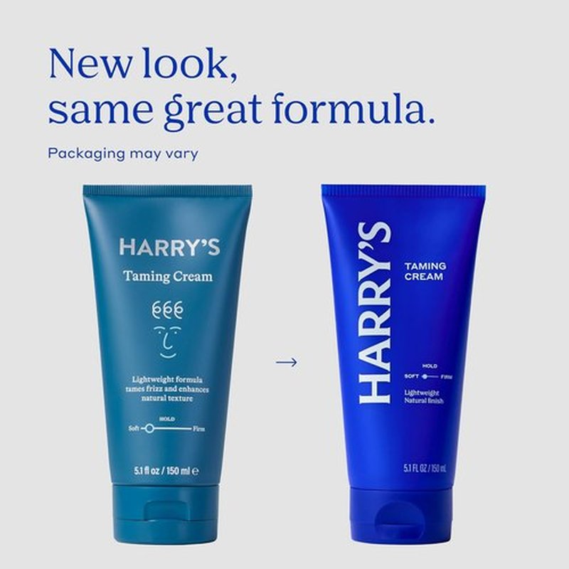 Harry's Taming Hair Cream for Men - Soft Hold & Natural Finish - 5.1 fl oz