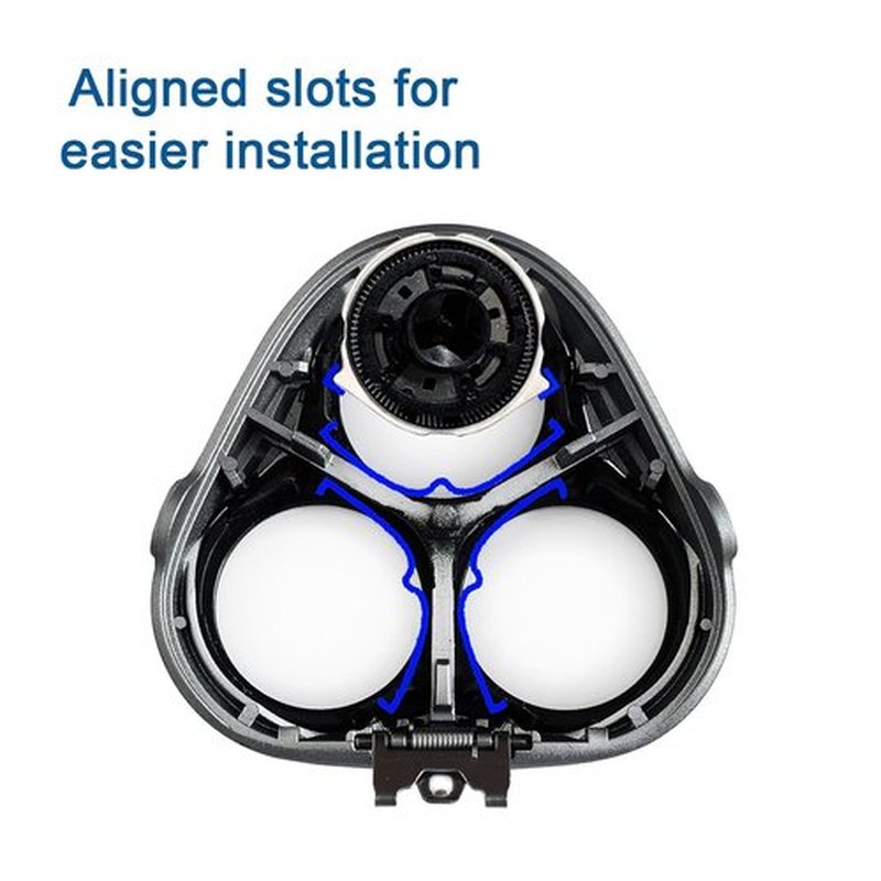 HQ8 Replacement Heads for Philips Norelco Aquatec Shavers - 3-Piece Upgrade Pack for PT720, AT880, AT810