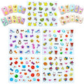 ALLYDREW Funky Cute Funky Patterns Nail Art Nail Stickers 3D Nail Decals, 10 Sheets (300+ Nail Stickers)