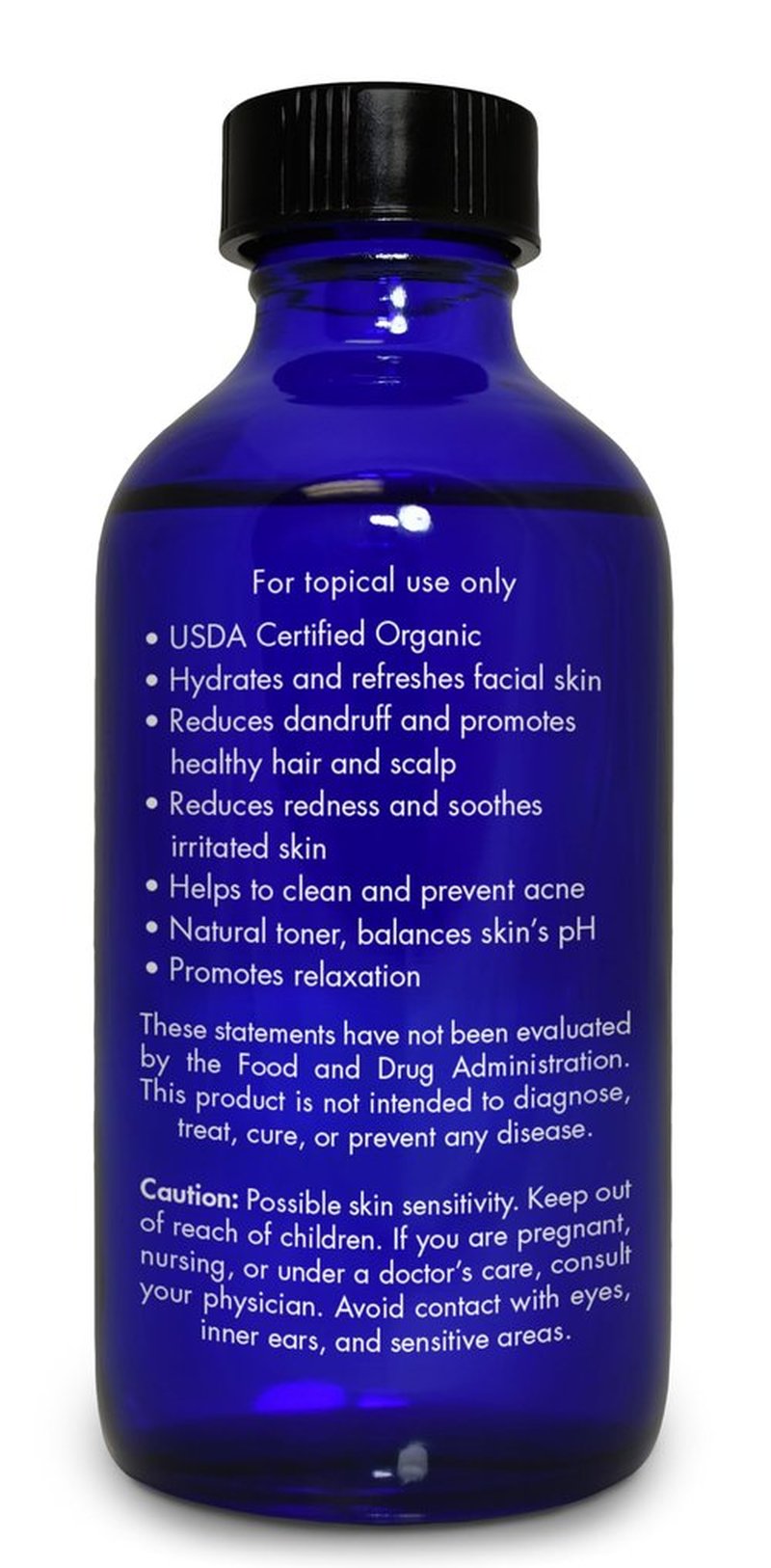 Organic, Rose Water, Spray for Face, Hyderating Toner – 100% Pure, Rose Water, by Zongle Therapeutics Grade, 4 Oz