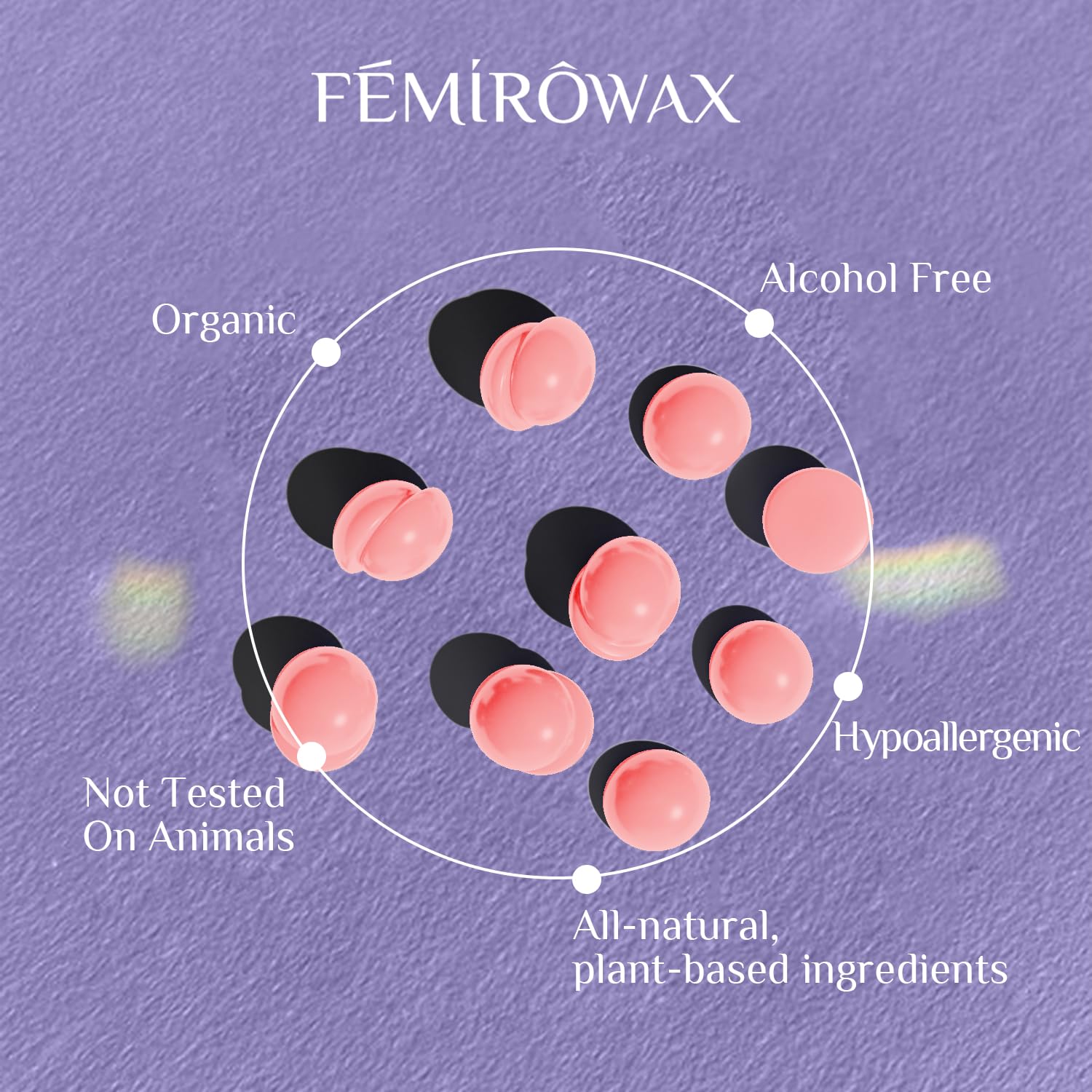 FEMIROWAX Wax Beads,1lb Pinkl Wax Beans for Hair Removal Sensitive Skin