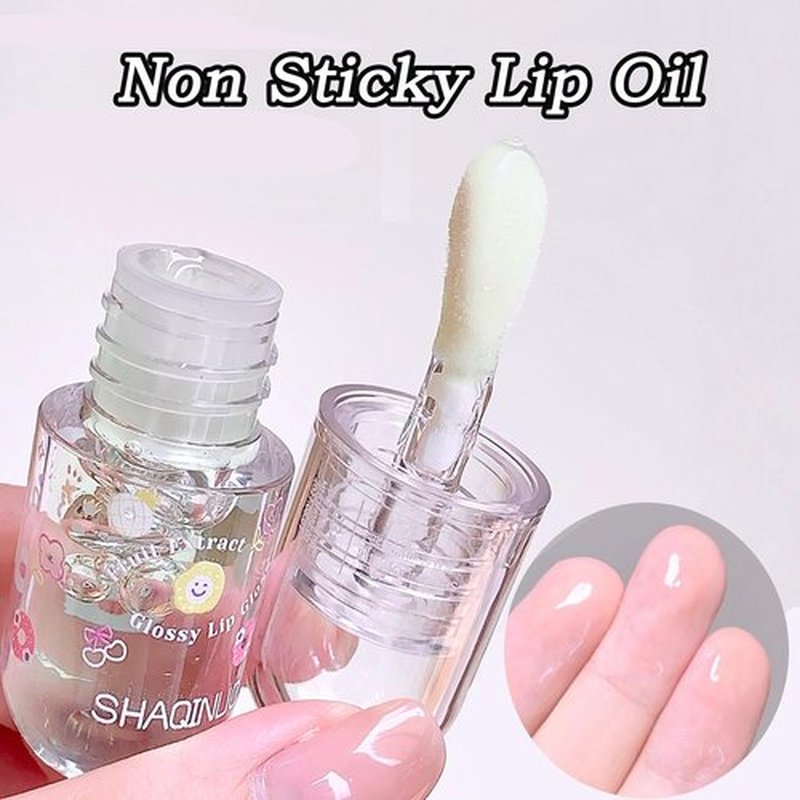 KTouler 4Pcs Tinted Lip Gloss Oil Set,Cute Moisturizing Plumping Lip Oil,Fruit Flavored Lip Gloss Long Lasting Nourishing High Shine Lip Oils For Girls