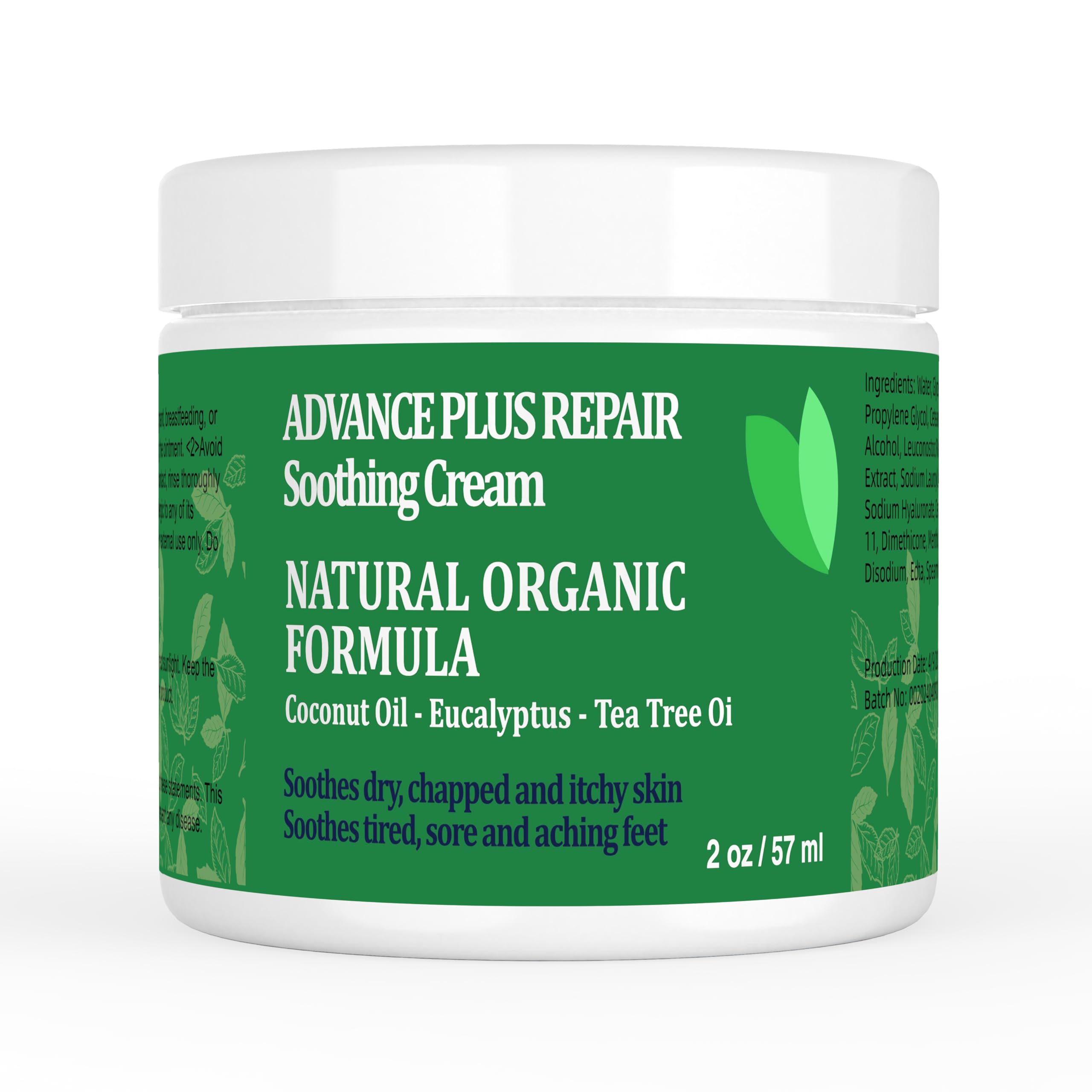 KOKOMAANE Tea Tree Oil and Manuka Honey Balm, Double Add, Jock Itch Cream Extra Strength, Natural moisturiser, Dyshidrotic Eczema Ointment, Relieves itching, Smoothes dry & sensitive skin