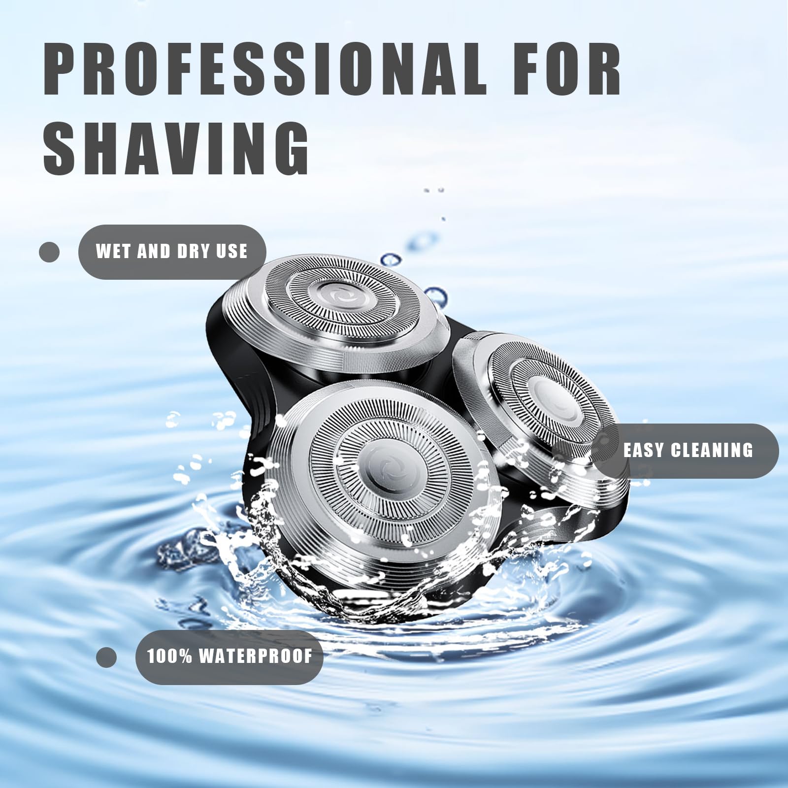 1PC SH90 Replacement Rotary Heads Compatible with Philips Norelco Shavers Series 9000,Replacement Shaver Head with Upgrade Double-Layer Precision Blades for Men's Shaving