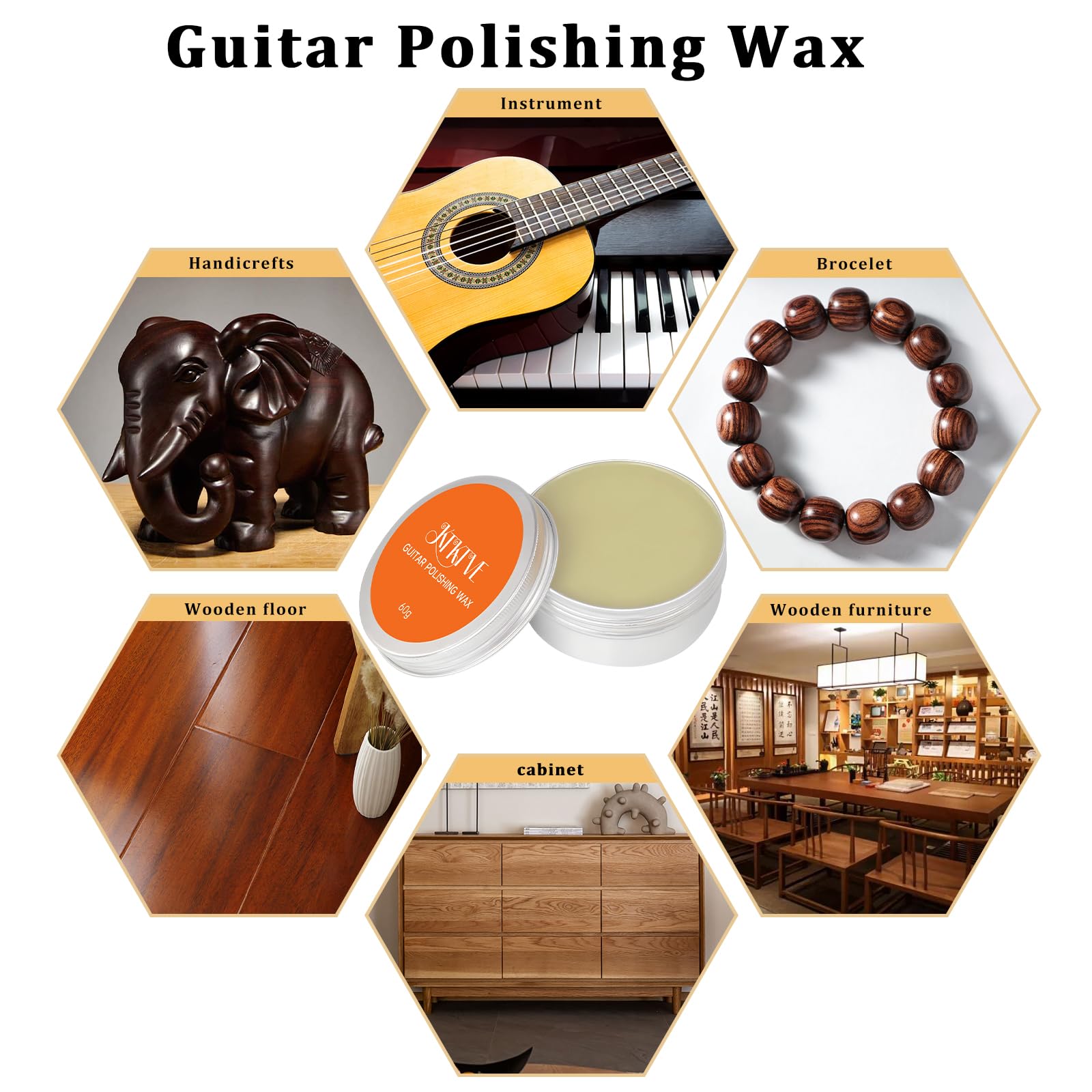 KTKTVE Guitar Cleaning Kit – 8-Pack Complete Care Set with Innovative Sponge Applicator | Guitar Cleaner, Lemon Oil(fretboard oil), Polish Wax, String Cleaner, Winder, Brush & Microfiber Cloth