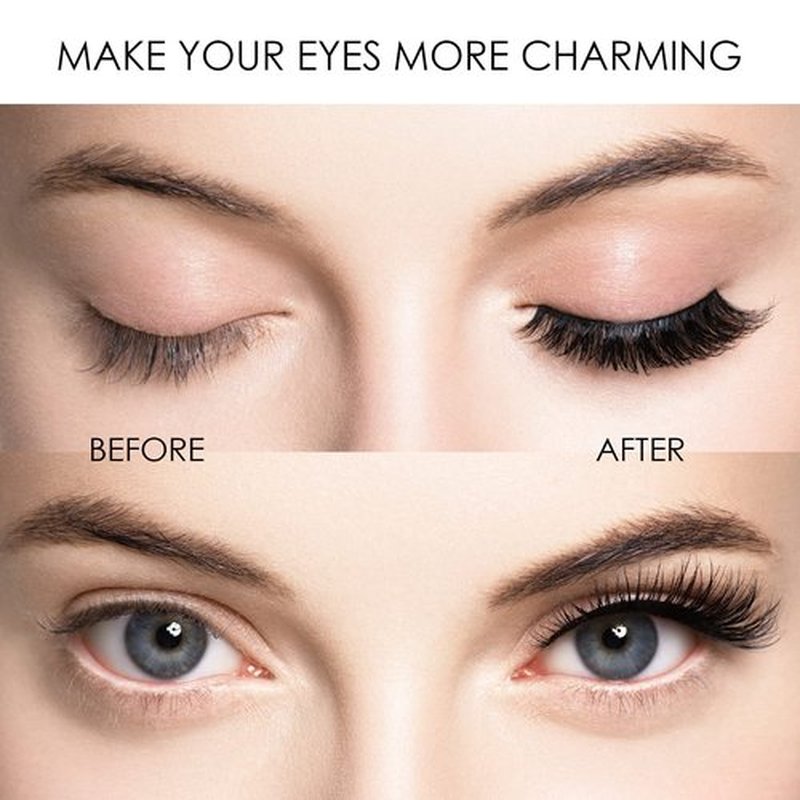 Magnetic Eyelashes, Effectively Natural Look False Lashes without Eyeliner, Light Weight & Waterproof Magnetic Eyelashes No Glue