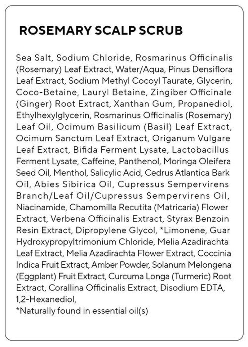AROMATICA Rosemary Scalp Scrub 5.82oz / 165g, Scalp Treatment, Scalp Exfoliator with Salt Scrub for Oily Scalp, Dandruff, Build Up Remover