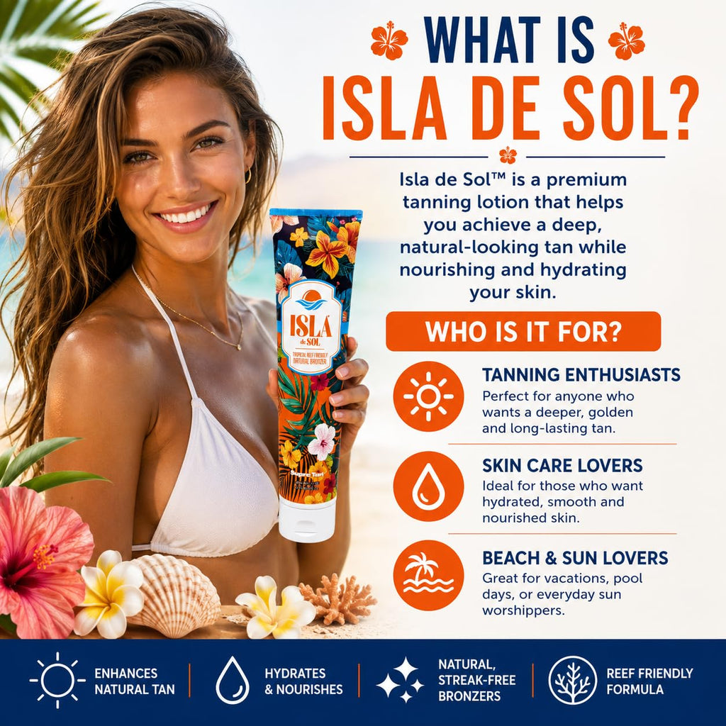 Isla de Sol Tropical Reef Natural Bronzer w/Tyrosine 9.5oz