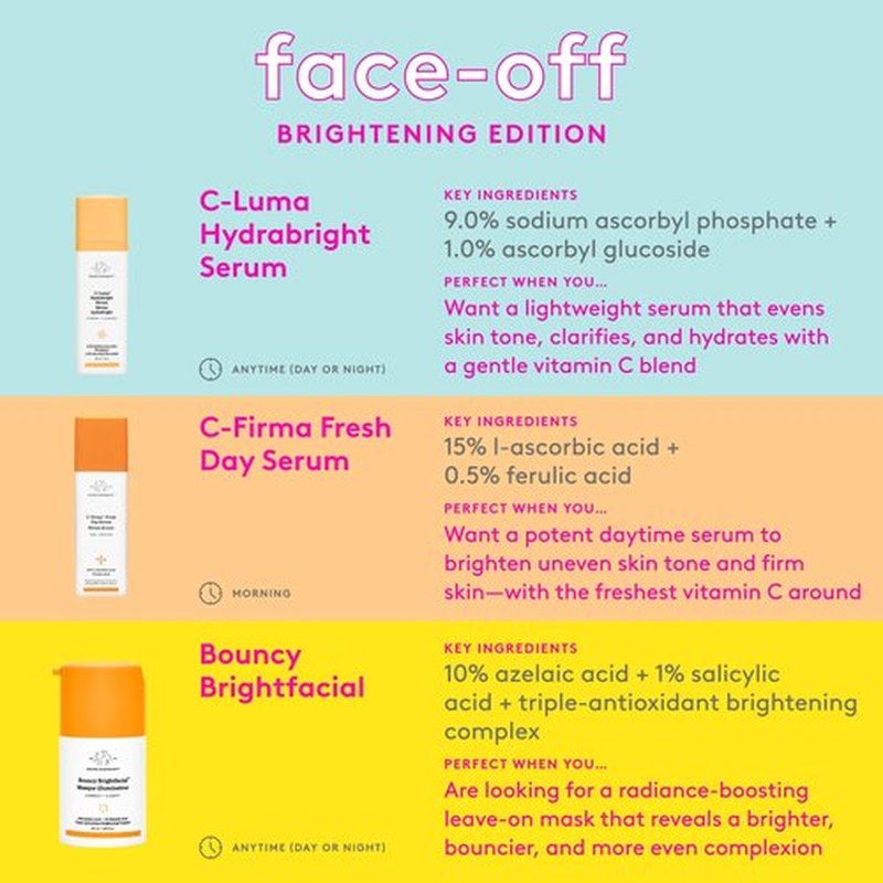 Drunk Elephant Bouncy Brightfacial - 50 ml/1.69 fl oz - Illuminating Face Mask - Clean Clinical Skincare - Cruelty-Free - Dermatologist-Tested - Free of Essential Oils, Silicones, and Fragrance