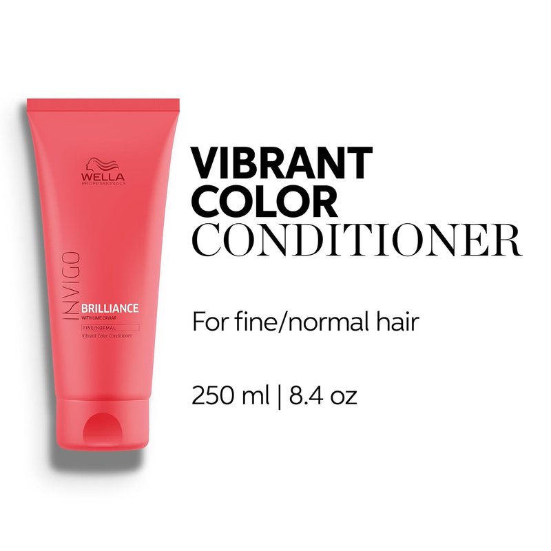 Wella Professionals Invigo Brilliance Conditioner - Intense Color Protection for Fine/Normal Colored Hair