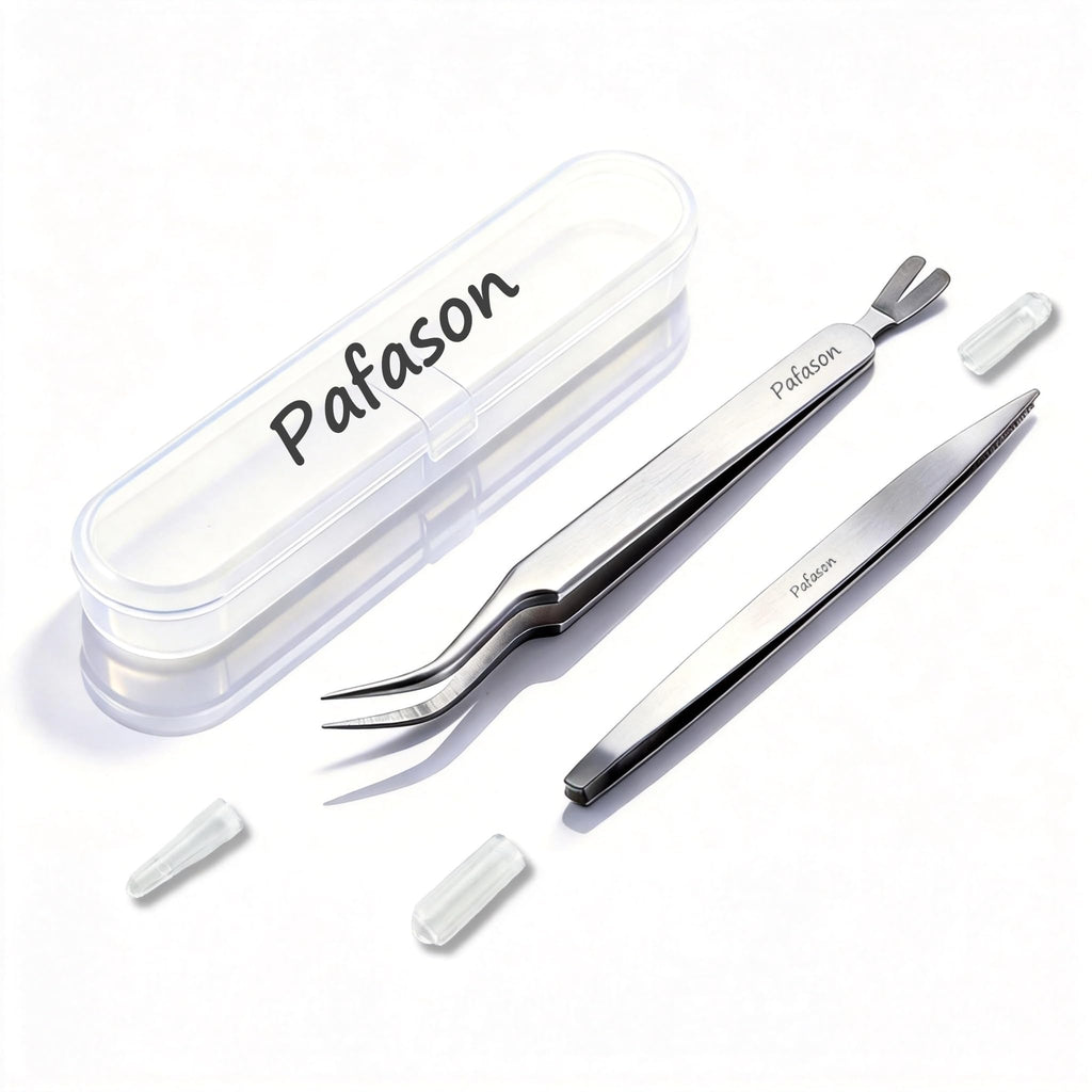 PAFASON Premium Tick Removal Tweezer Tool Set, Dual-Headed, Multi-functional Stainless Steel Twister Remover for Dogs, Cats, Humans, Storage Case