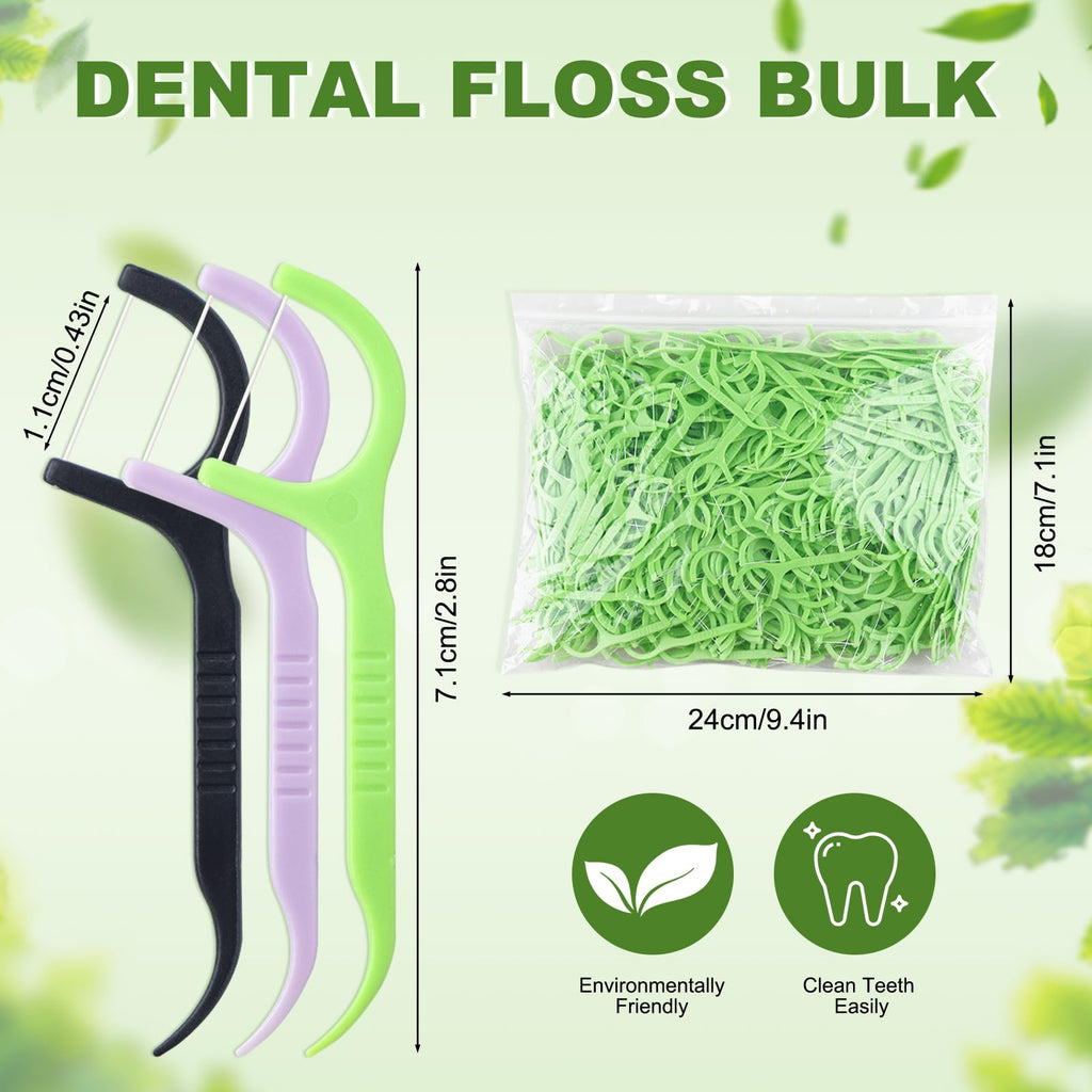 1500 Bulk Floss Picks Dental Floss Sticks Bulk Floss Picks Dental for Teeth