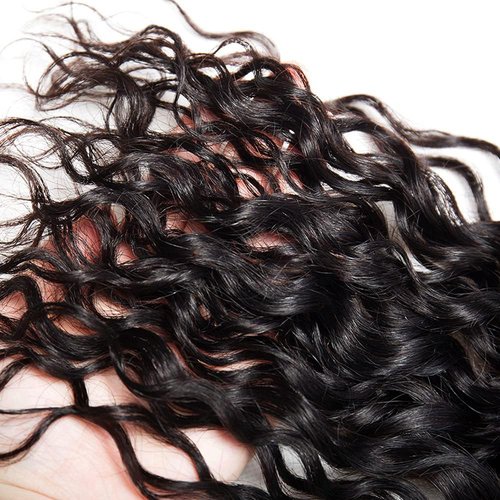 MLMYBAYEA Curly Bundles Human Hair 30 32 34 Inch Natural Black Color #1B Kinky Curly Bundles Double Weft Brazilian Virgin Hair Extensions Total 300g For Women