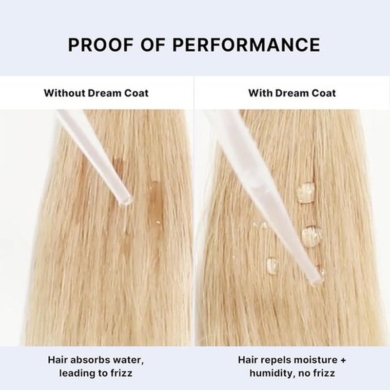 COLOR WOW Dream Coat Anti-Humidity Treatment Spray - Award-Winning Anti-Frizz Hair Smoothing Spray for Glassy Shine, Lasts 3-4 Washes