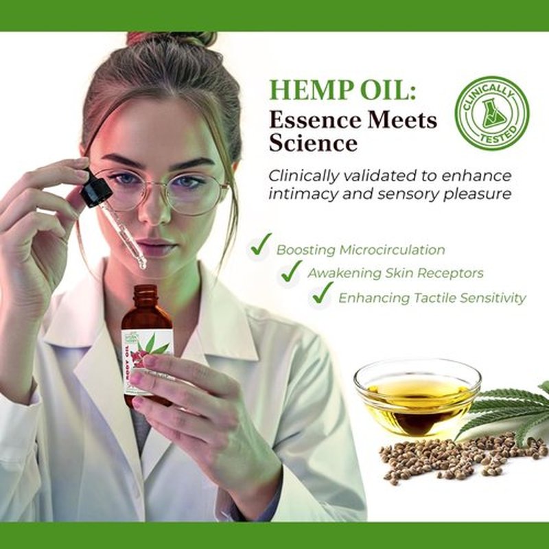 Natural Therapy Hemp & Sandalwood Body Oil – Moisturizing Body Oil – Hydrate & Soften Skin – Increase Skin Elasticity and Provide Anti-Aging Support (4 Fl.Oz)