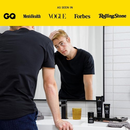 Lumin Charcoal Face Wash for Men - Daily Detox Cleanser & Hydrating Exfoliator, 3.4oz