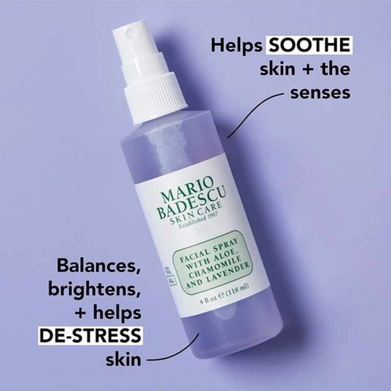 Mario Badescu Facial Spray - Hydrating Face Mist with Aloe, Chamomile & Lavender for All Skin Types