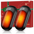 AI Hand Warmers Rechargeable 2 Pack, 6400mAh Portable Pocket Electric Hand Warmer, Fast Heating 3-Settings Reusable Handwarmers for Christmas, Gloves, Travel, Hunting Essentials Men Women